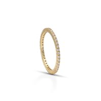 Ring Dilvdò Woman Eternity in Silver Zircone